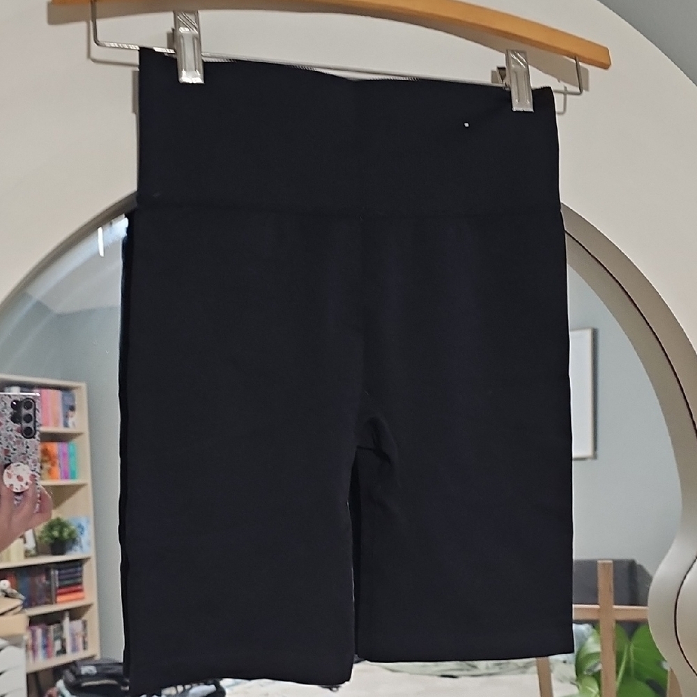 Women's Black High-Waisted Shorts